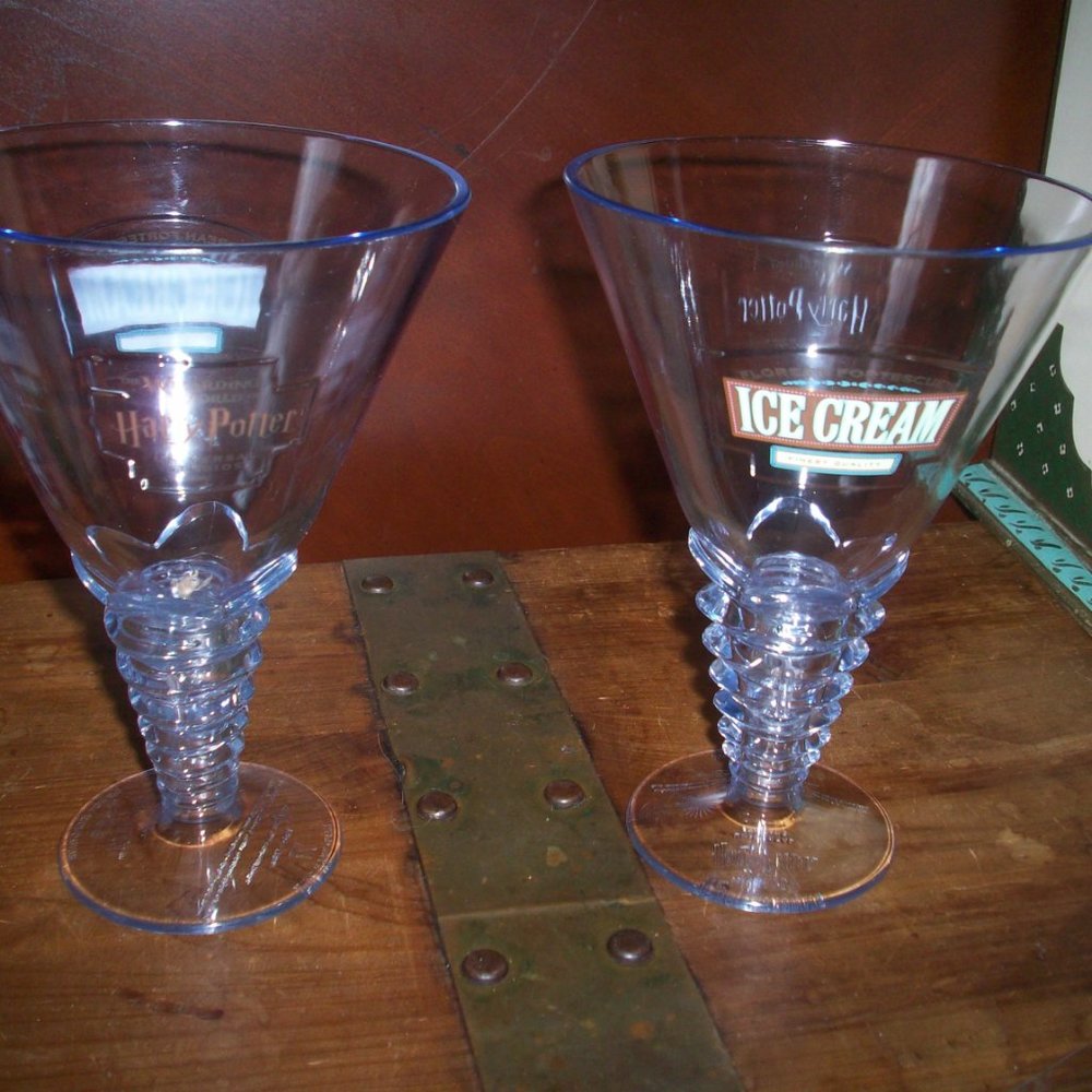 harry potter Plastic Ice Cream Glasses Universal Studios from FORTESCUEs Sundae